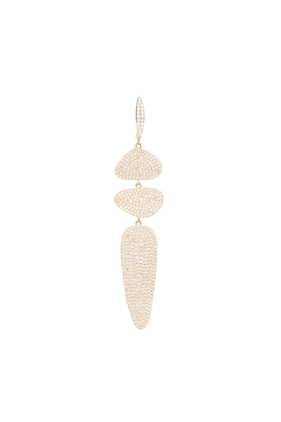 Kai Linz Diamond Pique Drop Earrings - view 2