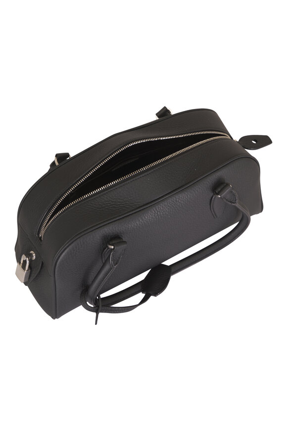 The Row Small E/W India Black Leather Shoulder Bag - view 4