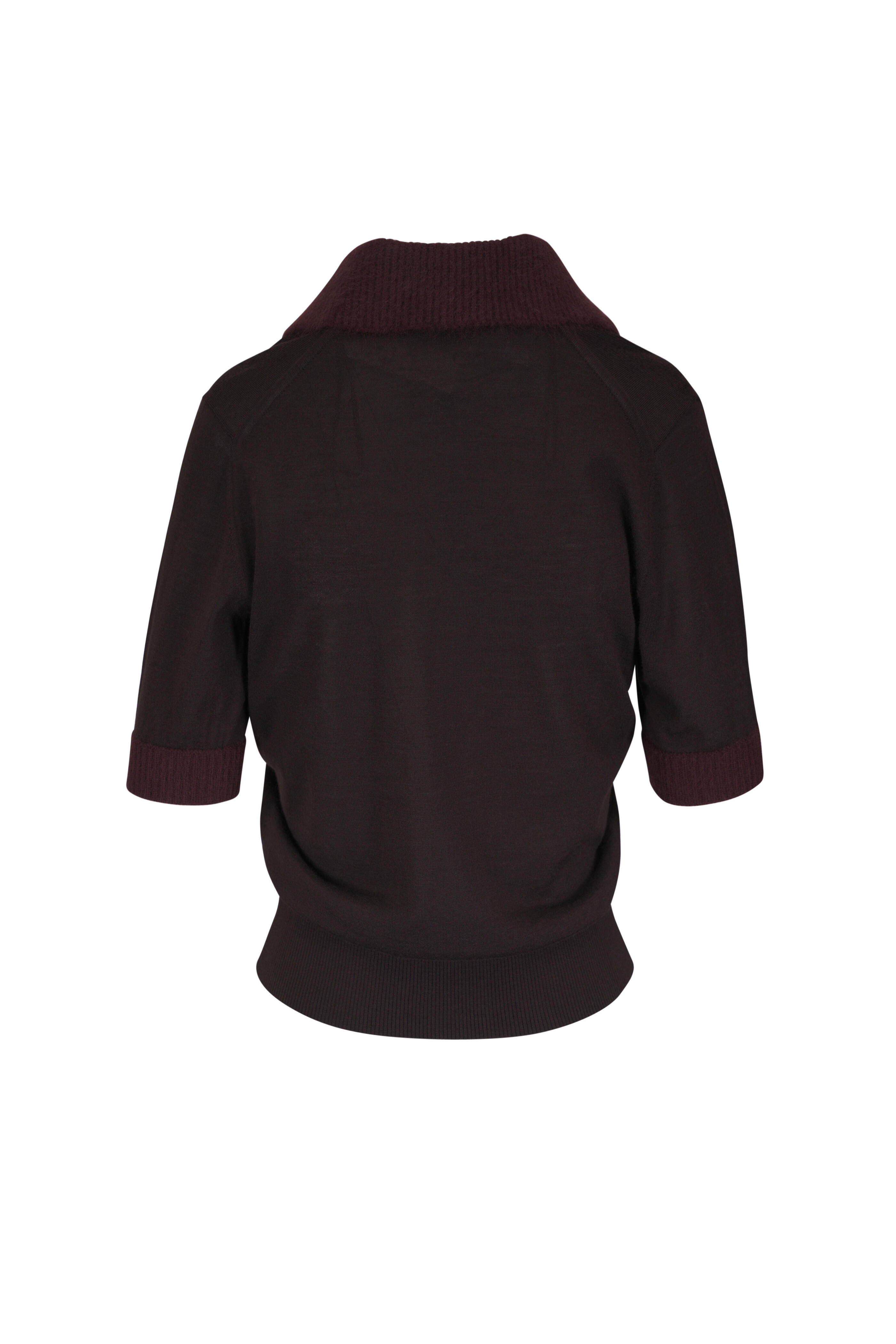 Dorothee Schumacher - Merino Romance Brown Wool Polo