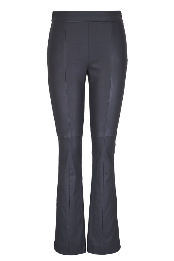 TWP Skinny Love Black Oyster Stretch Leather Pant