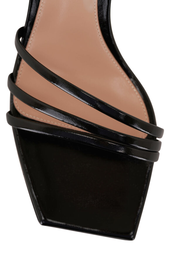 Gianvito Rossi - Brielle Night Black Leather Strappy Sandal, 55mm 