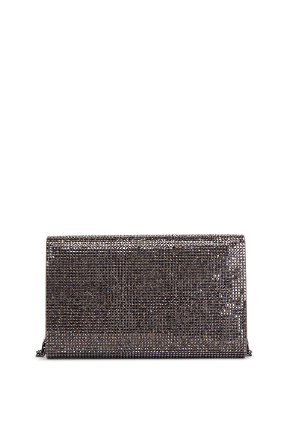 Judith Leiber Couture - Fizzoni Hematite Crystal Chain Clutch