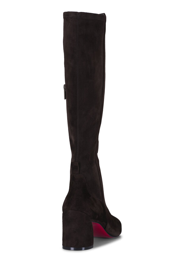 Christian Louboutin Jane Caffe Suede Knee High Boot, 55mm - view 4