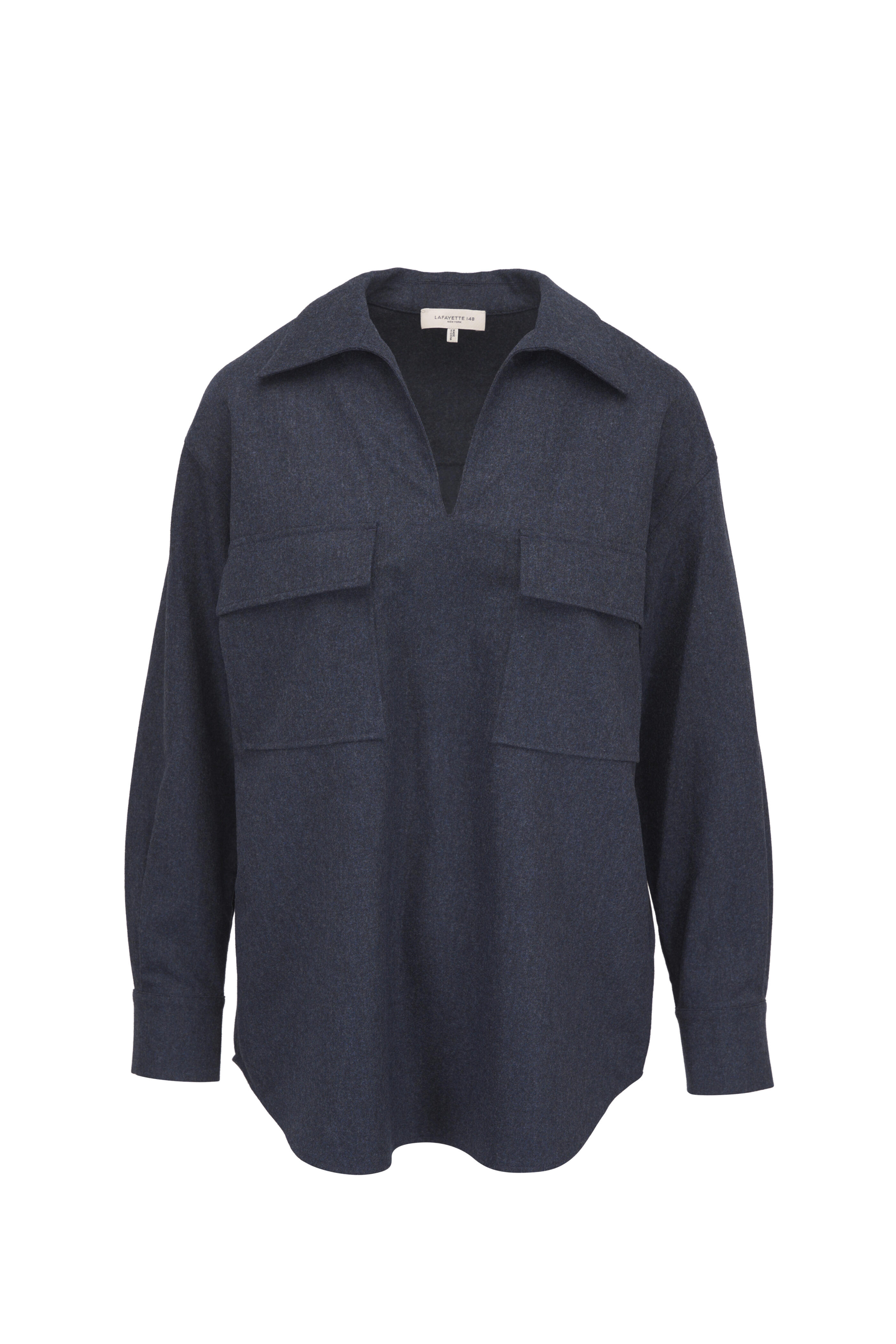Lafayette 148 New York - Admiral Blue Popover Shirt