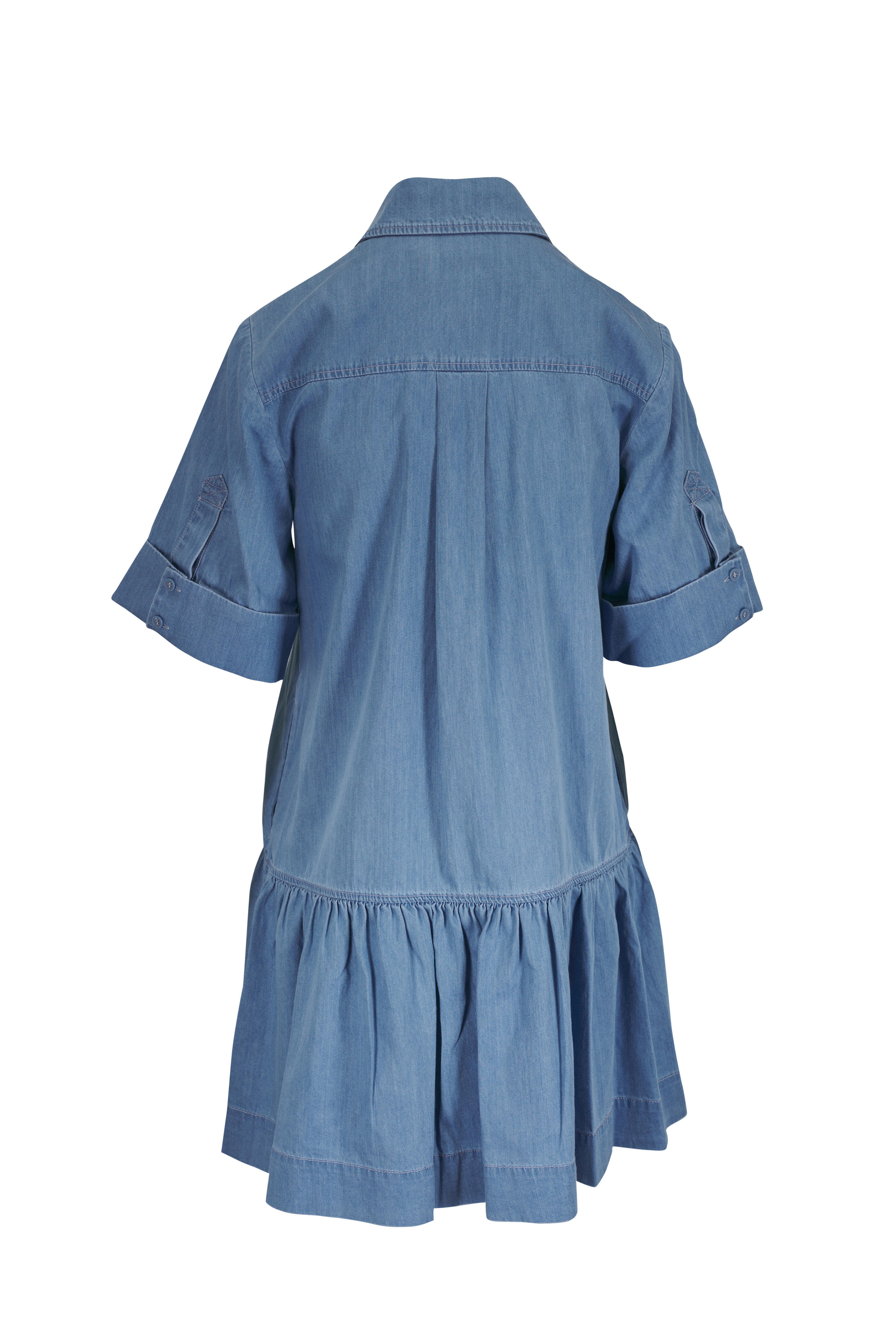 Simkhai - Cris Stratus Blue Chambray Mini Dress