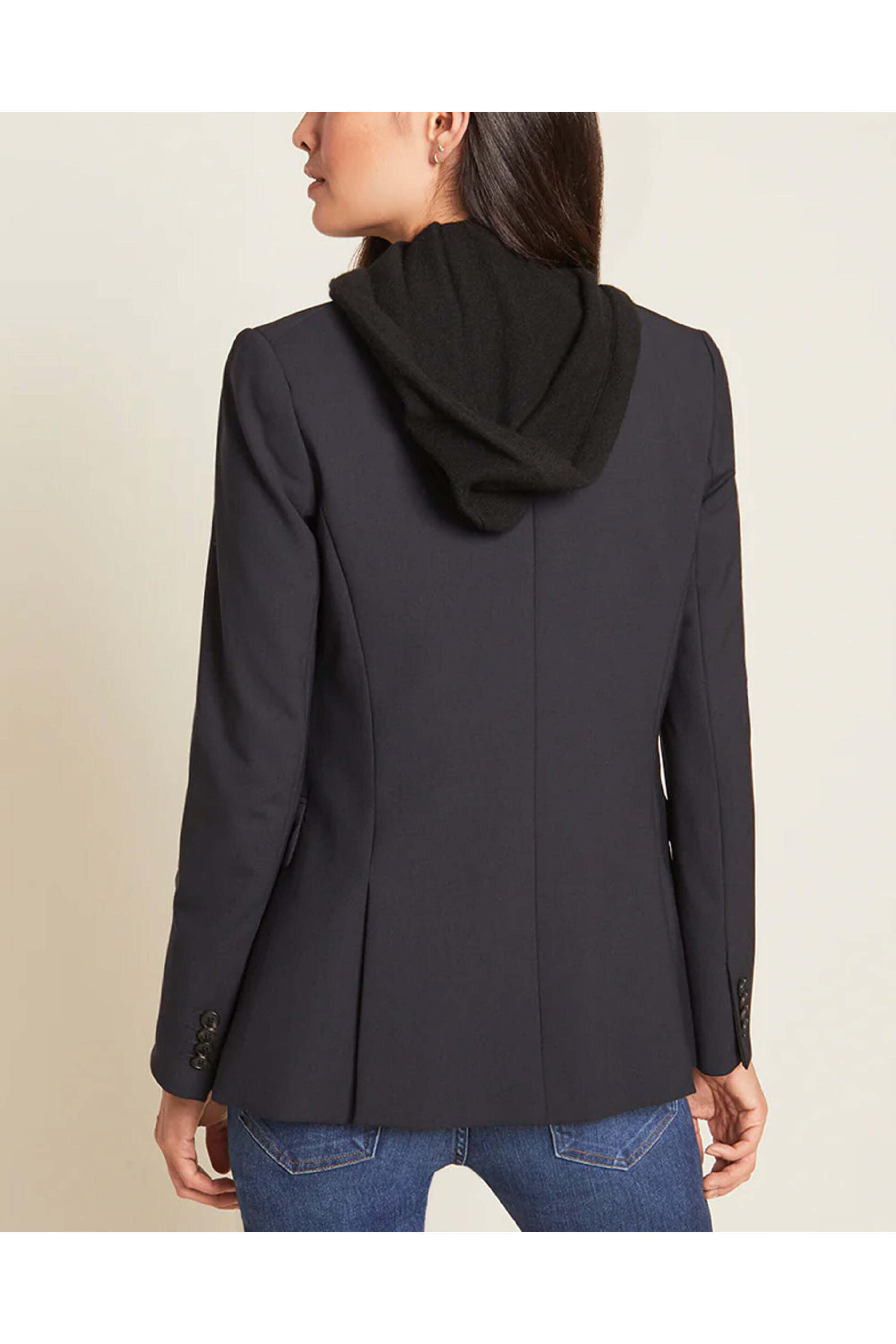 Veronica Beard - Black Cashmere Hoodie Dickey