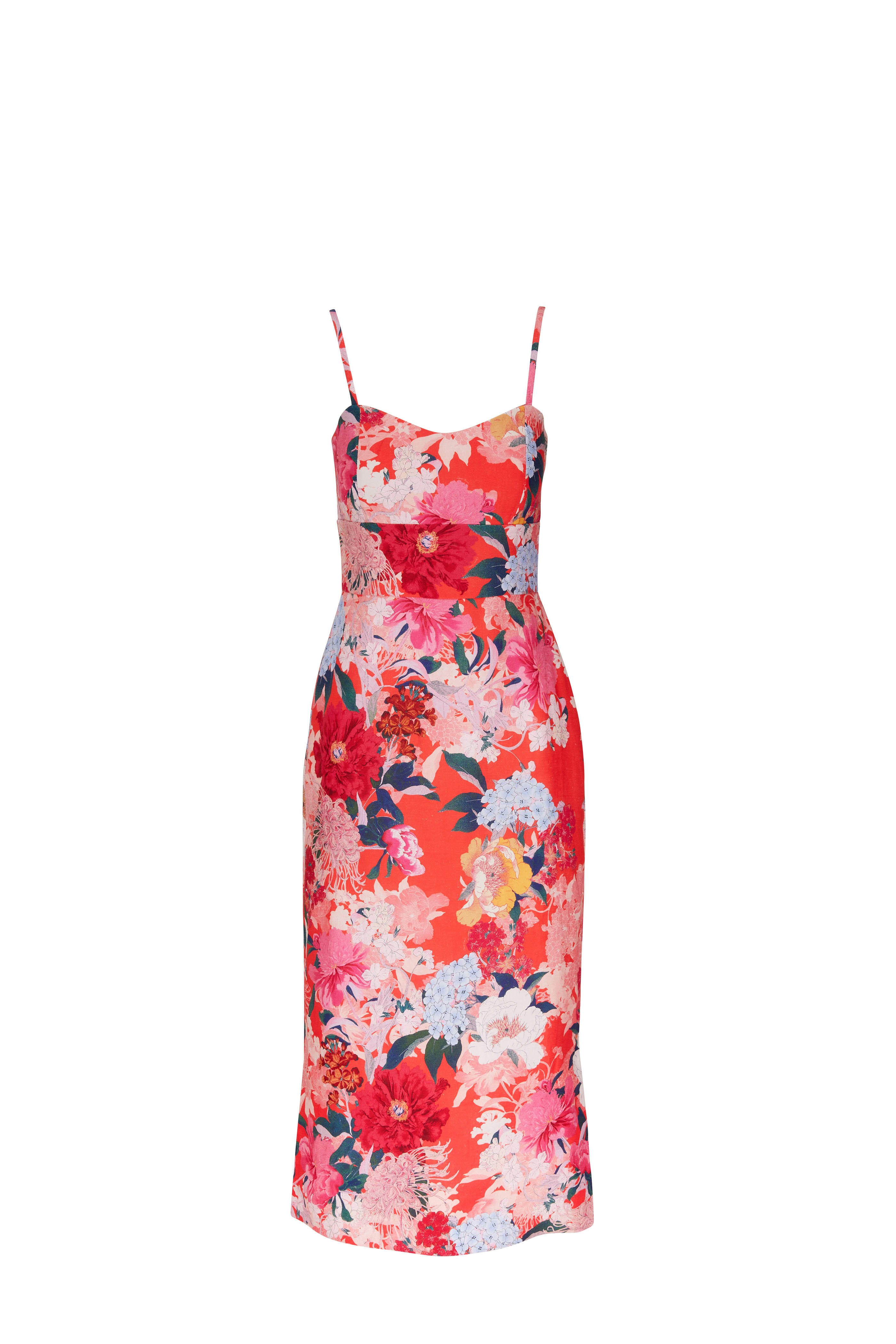 Cara Cara - Kenzie Red Japanese Floral Print Dress