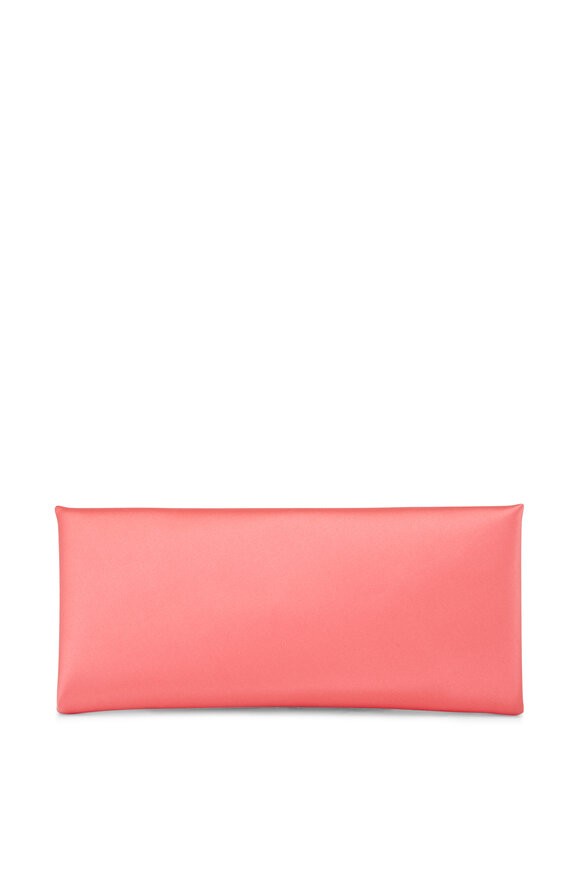 Tom Ford - Ava Coral Raspberry Satin Clutch