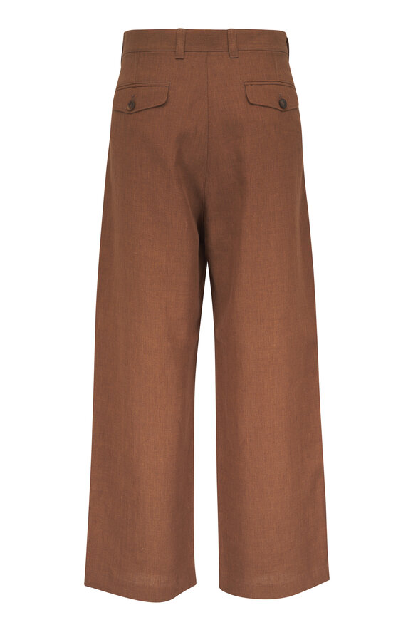 Loro Piana Dark Sand Fuji Linen Pant - view 2