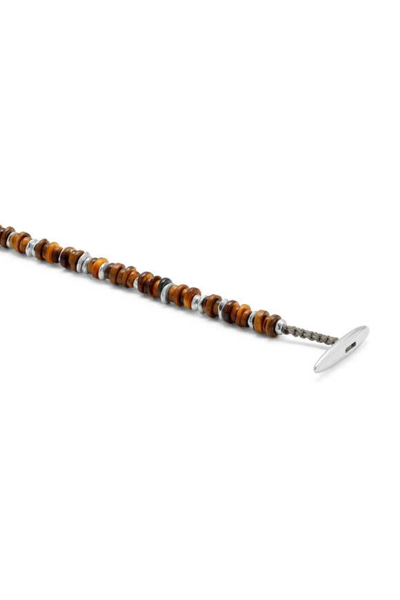 M. Cohen Sterling Silver Tiger's Eye Pillon Bracelet - view 3