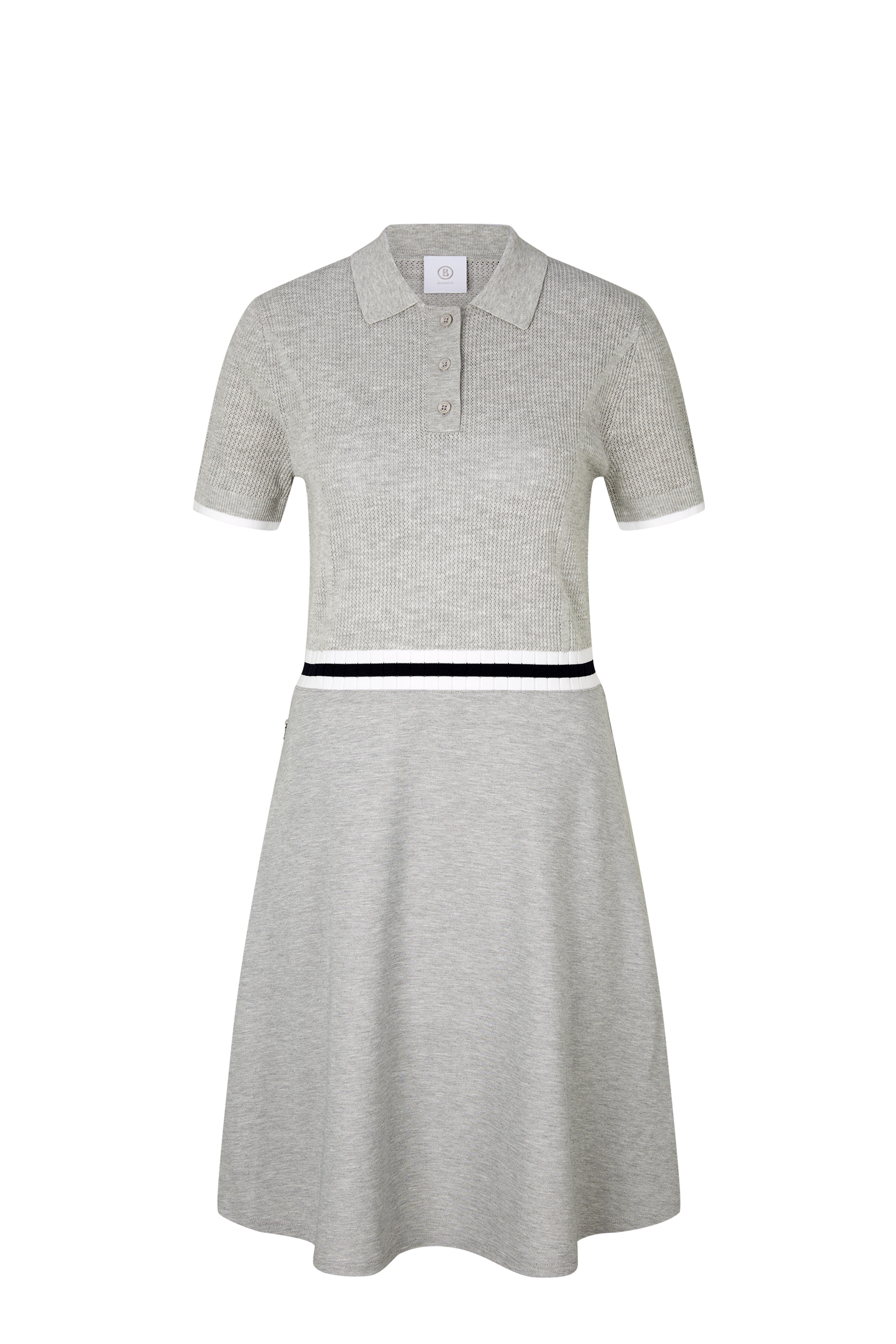 Bogner - Kasja Light Gray Performance Polo Dress