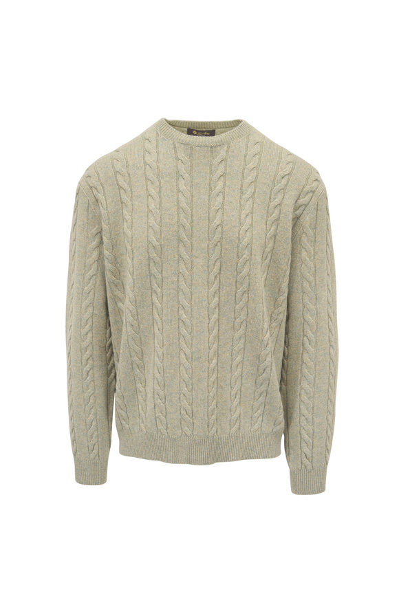 Loro Piana Seafoam Green Cashmere Sweater