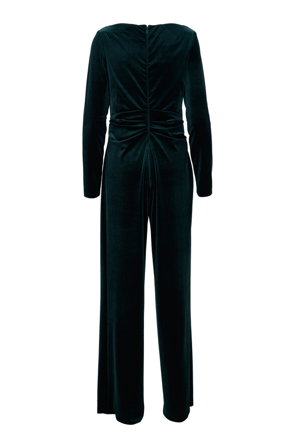 Talbot Runhof - Hunter Heater Stretch Velvet Jumpsuit 