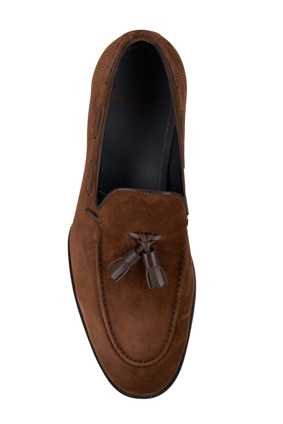 Di Bianco - Brown Suede Tassel Loafer 