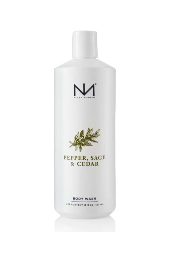 Niven Morgan Pepper, Sage & Cedar Body Wash - view 1