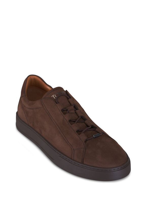 Tod's Dark Brown Suede Sneaker - view 1