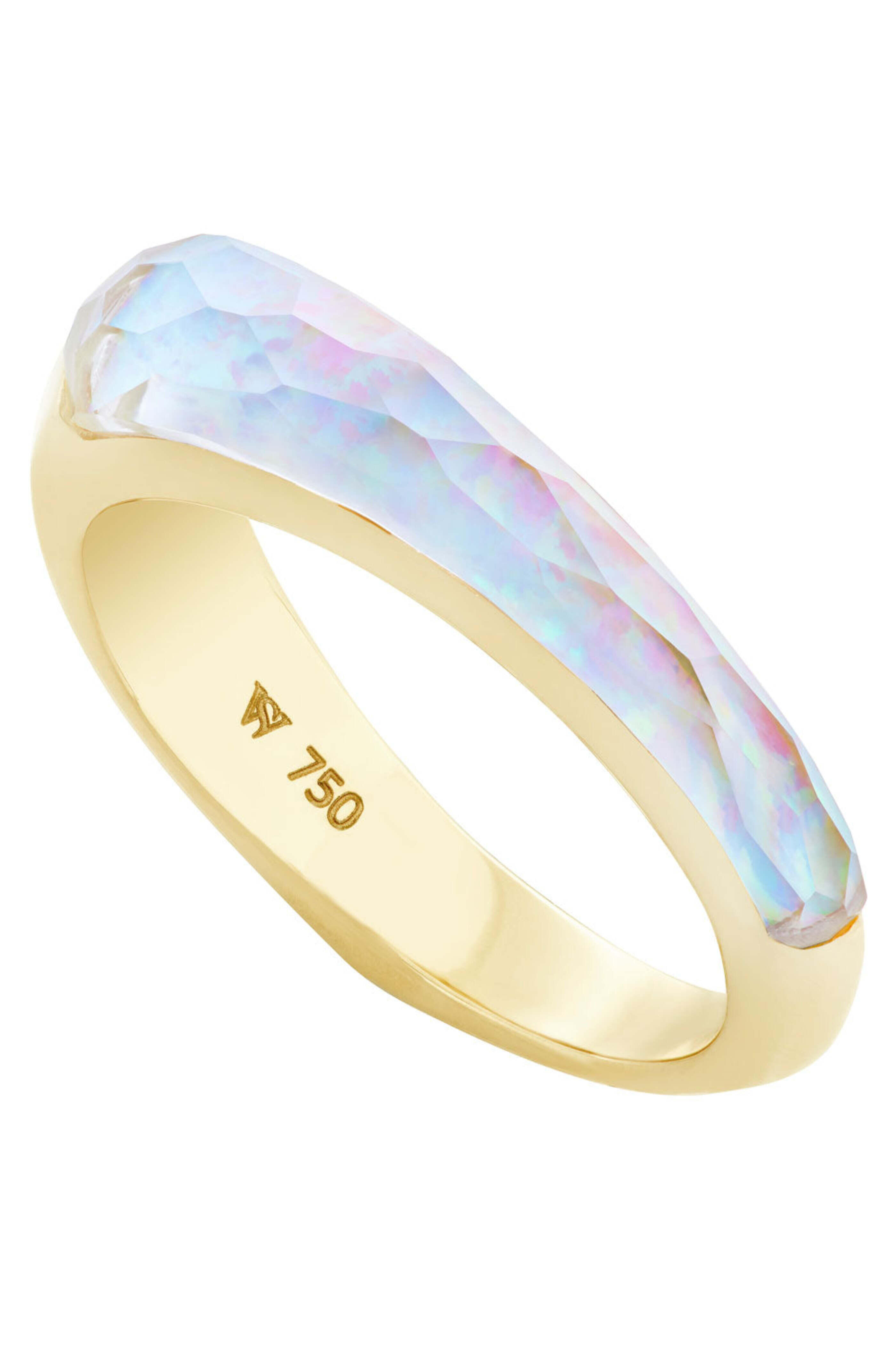 Stephen Webster - White Opalescent Crystal Haze Slimline Shard Ring