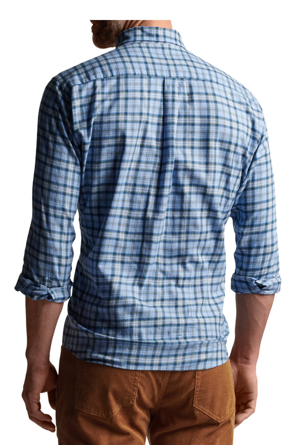 Peter Millar - Cottage Blue Page Autumn Cotton Sport Shirt