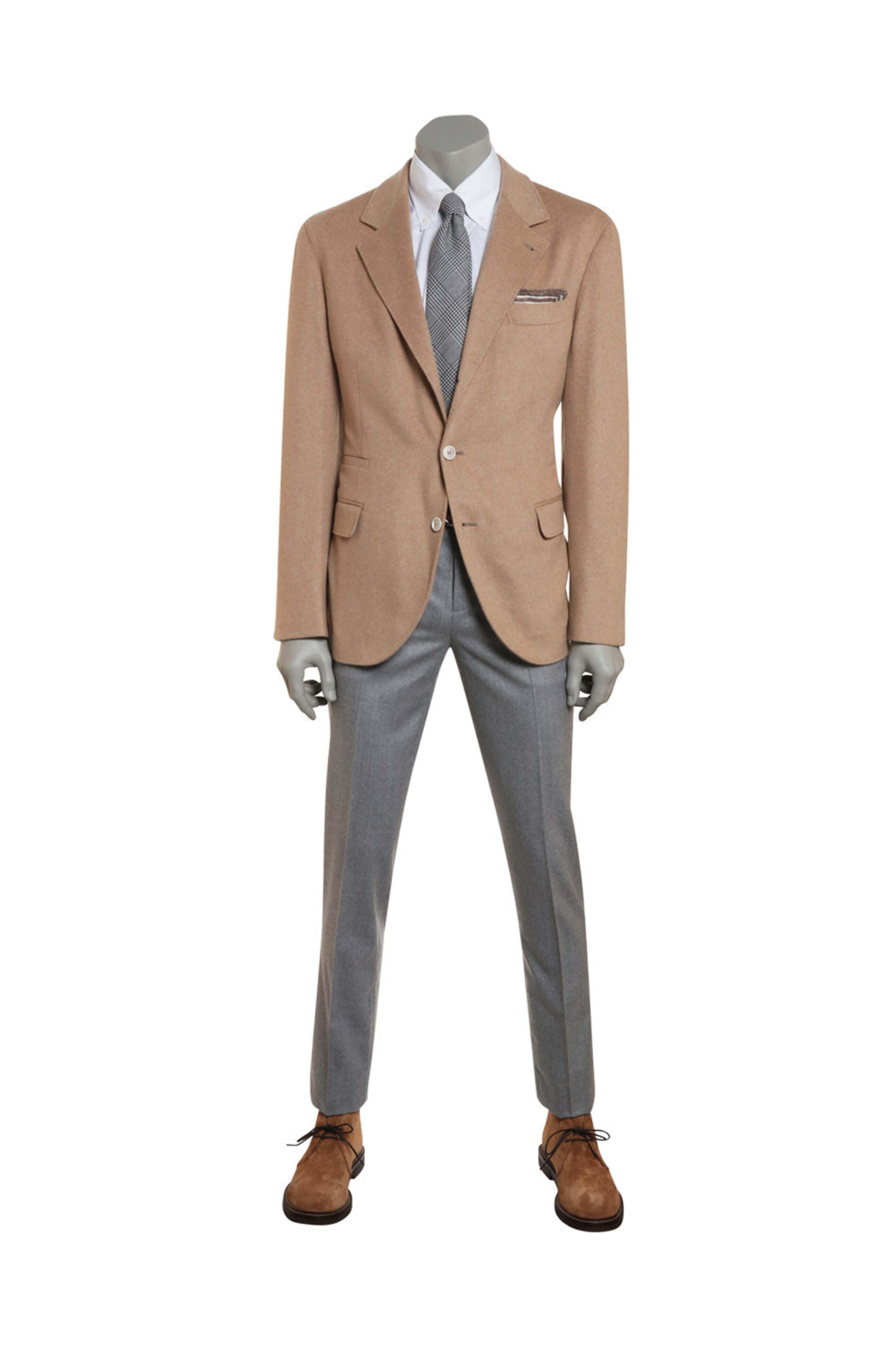 テーラードジャケット BRUNELLO CUCINELLI Camel Jacket with patch pockets Brunello Cucinelli - Tan Suede Safari Jacket | Mitchell Stores