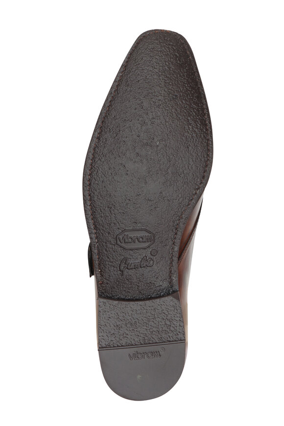 Bontoni Gregorio Bruciato Brown Monk Strap Dress Shoe - view 4