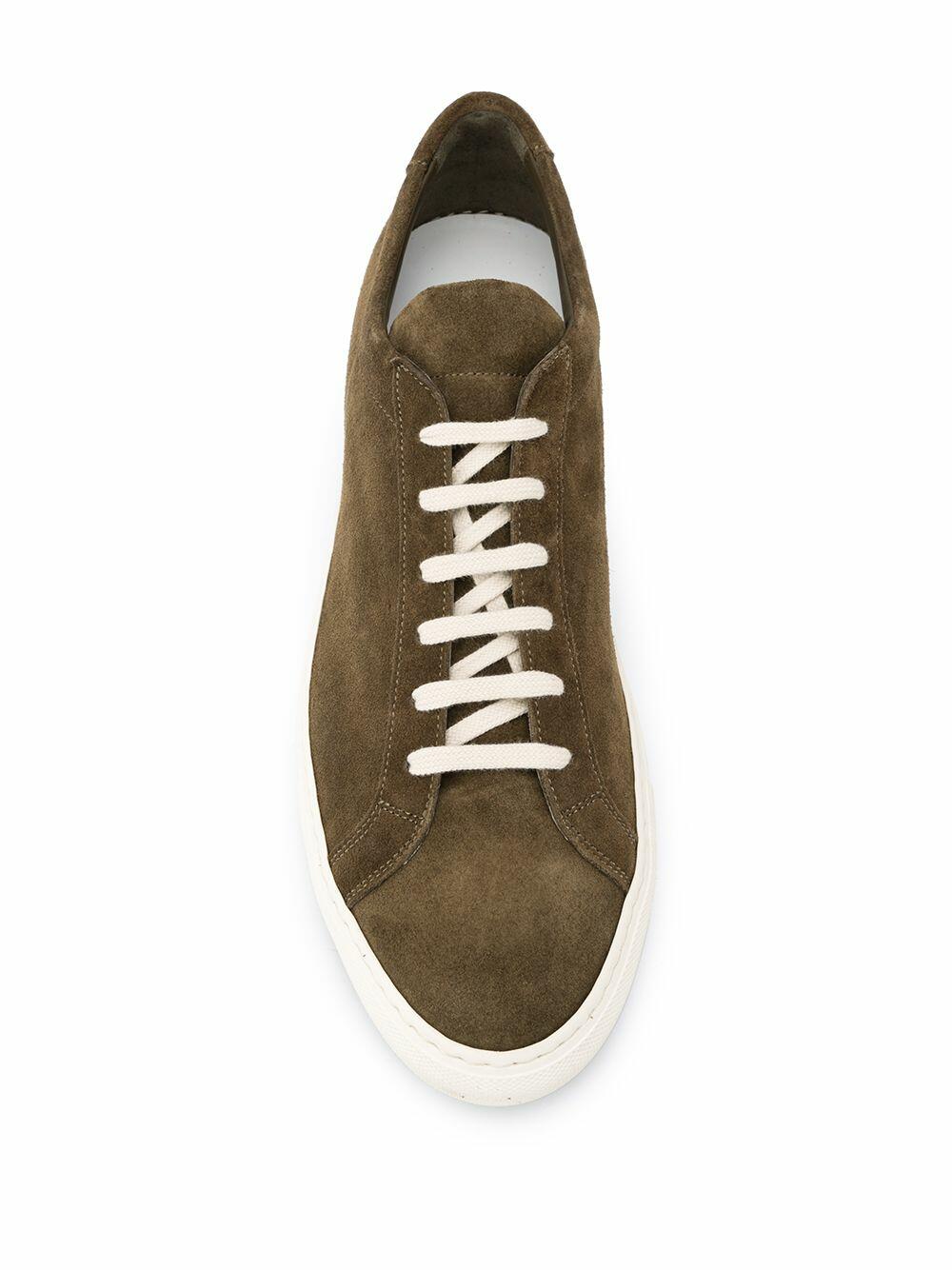 Common Projects - Achilles Olive Suede Low Top Sneaker