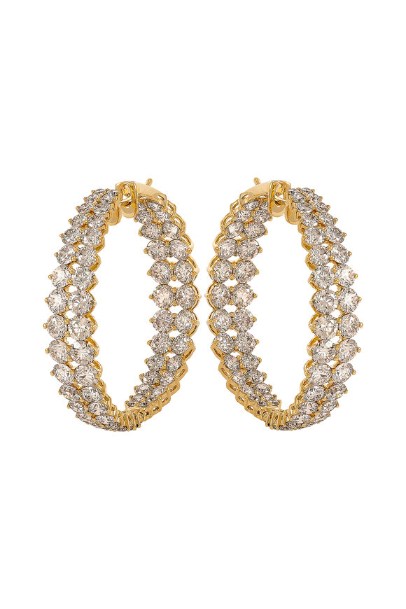 Etho Maria - 18K Brown Diamond Hoops