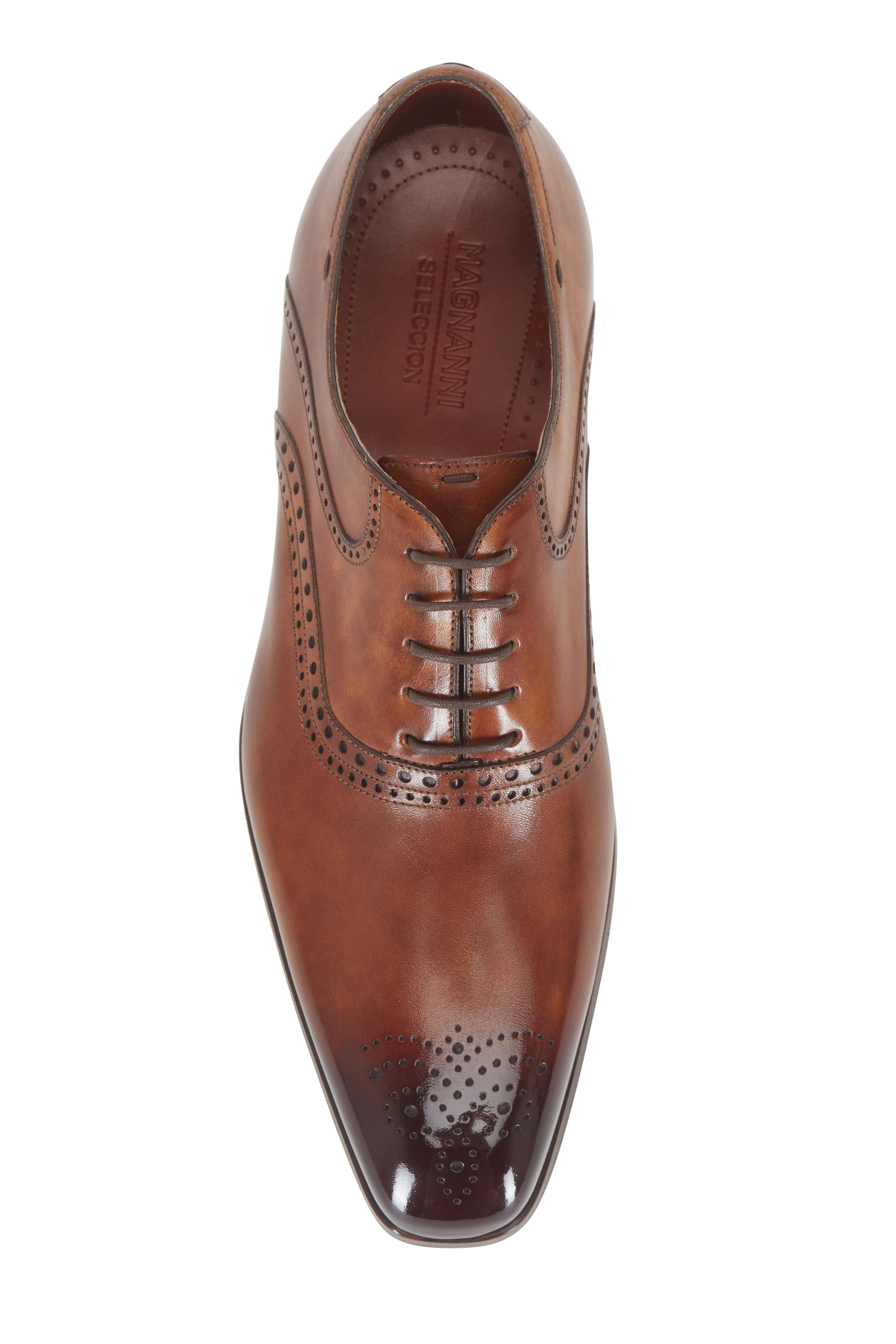 Magnanni - Bowery Tabaco Cognac Medallion Toe Oxford