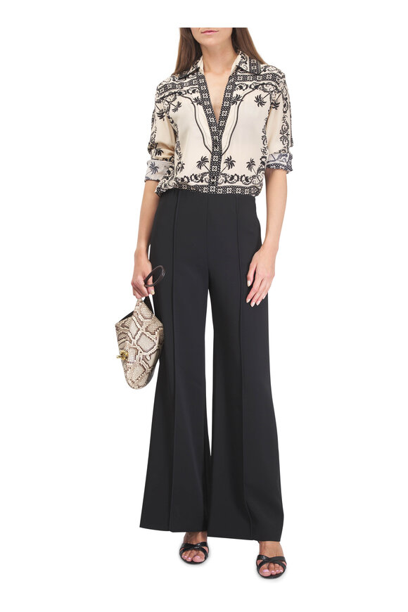 KZ_K Studio Victoria Black Pintuck Wide Leg Pant - view 2