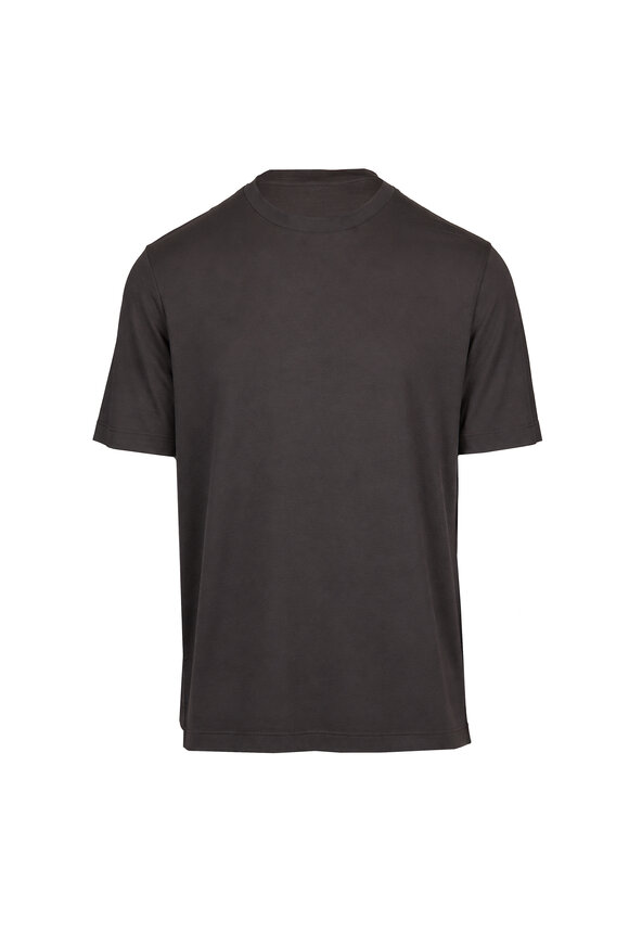 Marco Pescarolo Graphite Jersey Wool T-Shirt - view 1