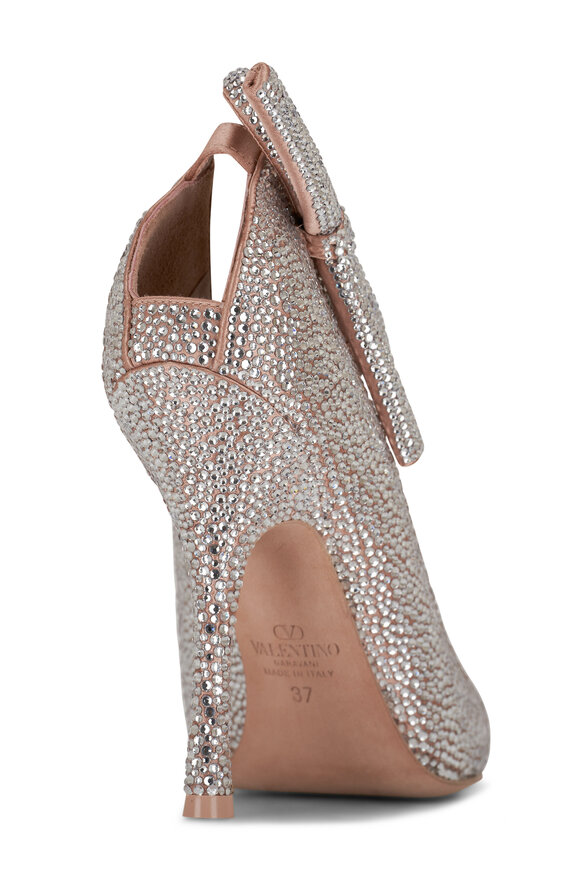 Valentino Garavani - Nite Out Crystal & Rose Satin Pump, 110mm 