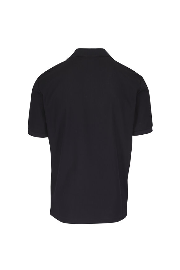 Loro Piana Laurel Navy Beehive Pique Polo - view 2