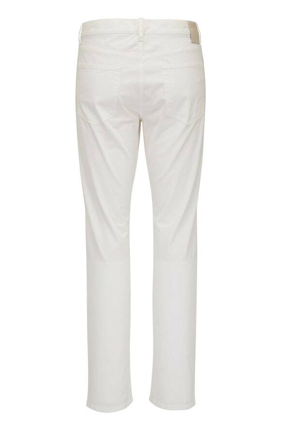 Zegna - City White Stretch Cotton Five Pocket Pant