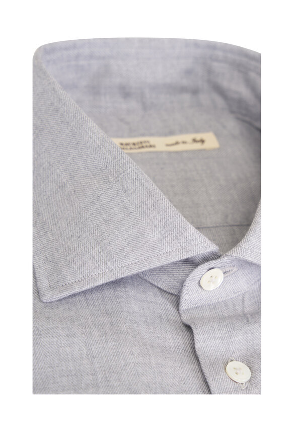 Maurizio Baldassari Santini Light Gray Sport Shirt - view 2