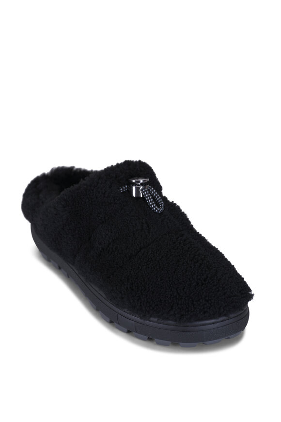 Bogner Chamonix Black Shearling Slide