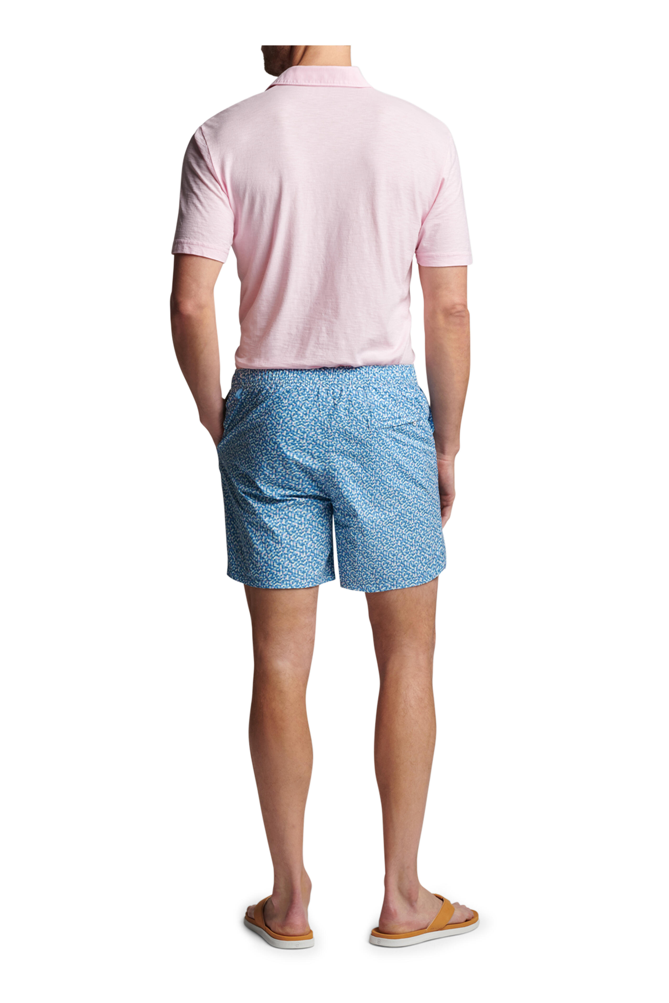Peter Millar - Channel Blue Palma Dot Swim Trunks