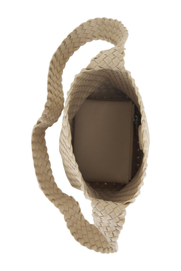 Naghedi - Laguna Ecru Woven Crossbody Bag 