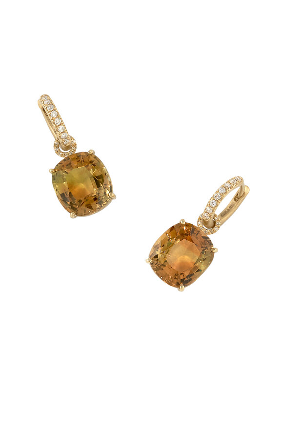 Irene Neuwirth Gemmy Diamond & Tourmaline Drop Earrings