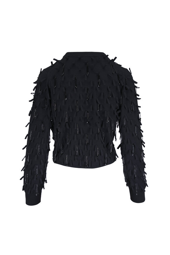 Simkhai Myra Black Embellished Knit Top - view 2