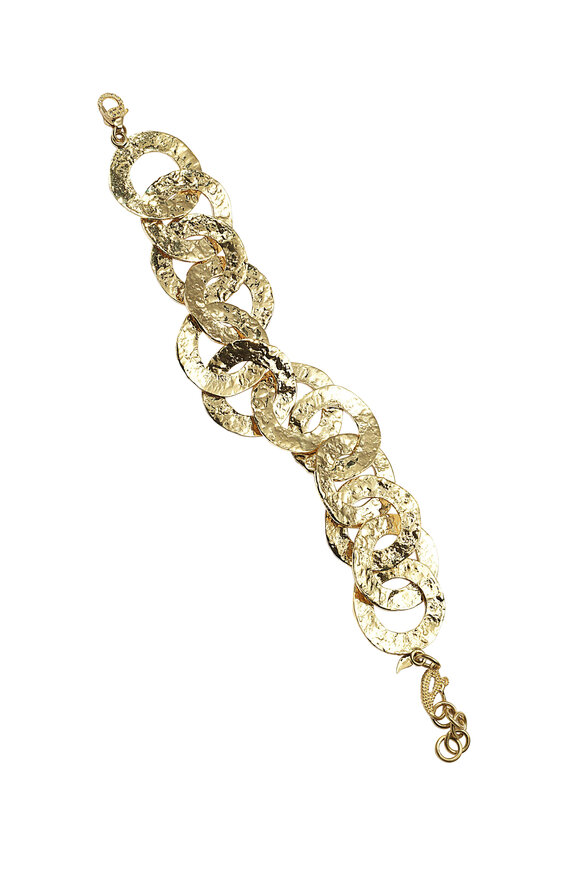 Coomi - 20K Yellow Gold Diamond Flower Link Bracelet