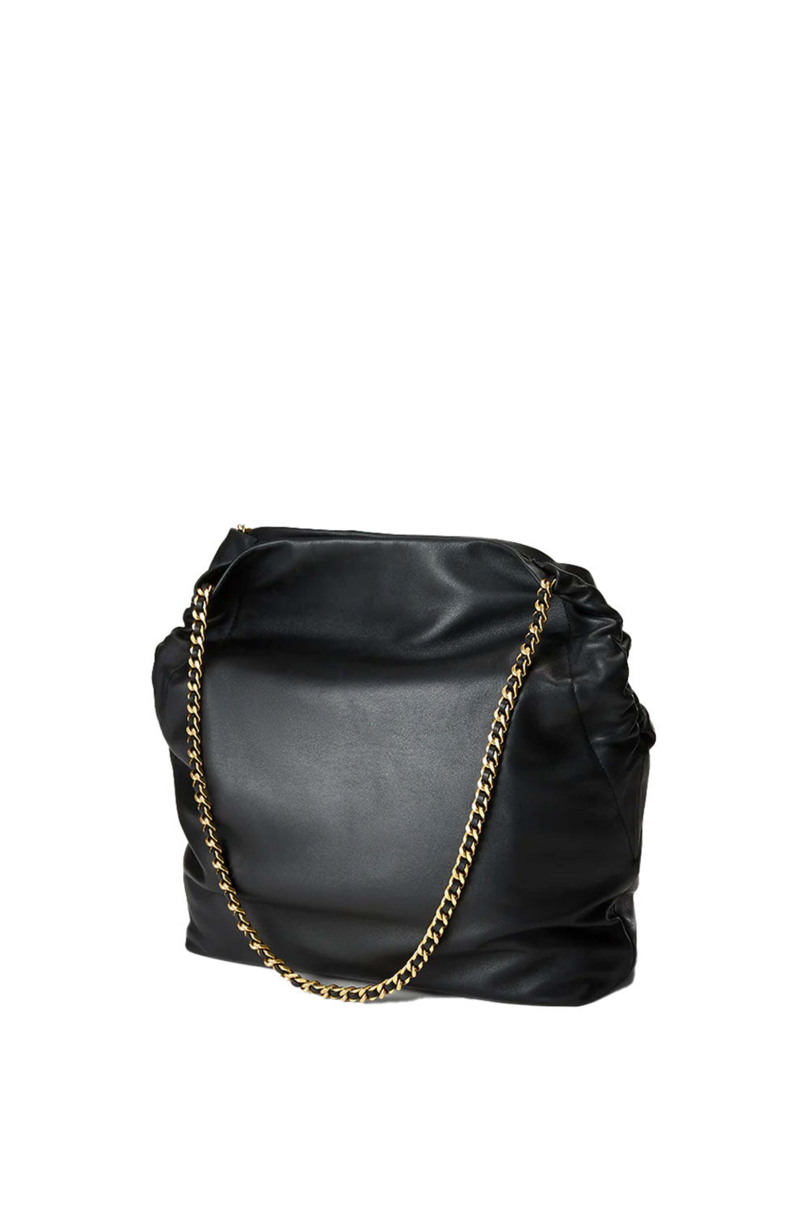 Veronica Beard - Slouch Black Leather Shoulder Bag