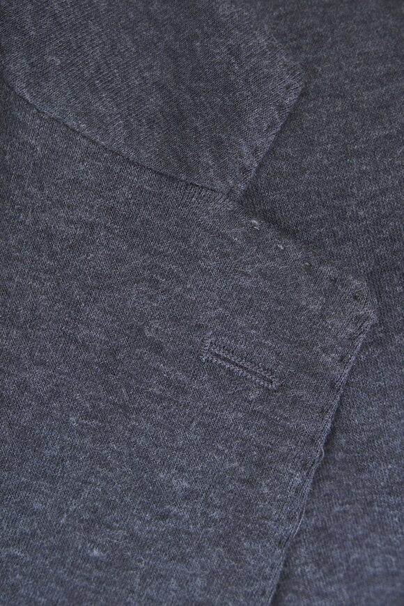 Tiki Charcoal Gray Jersey Dickey Jacket - view 5