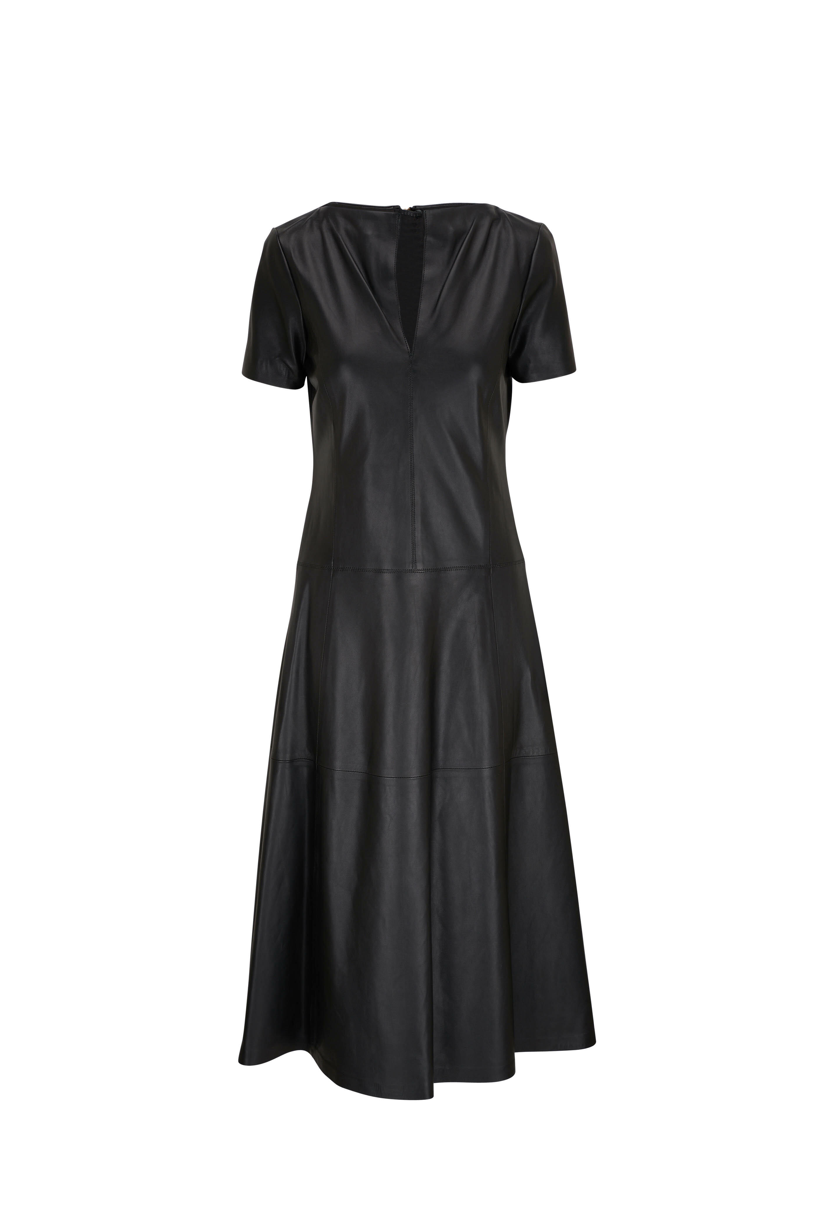 Dorothee Schumacher - Sleek Statement Black Leather Dress