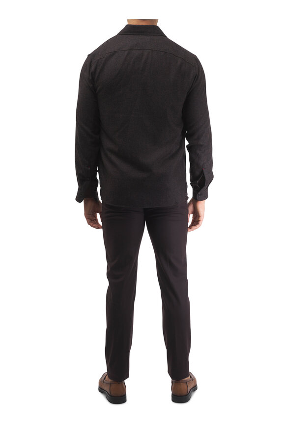 Isaia Brown Cashmere Crewneck Sweater - view 4