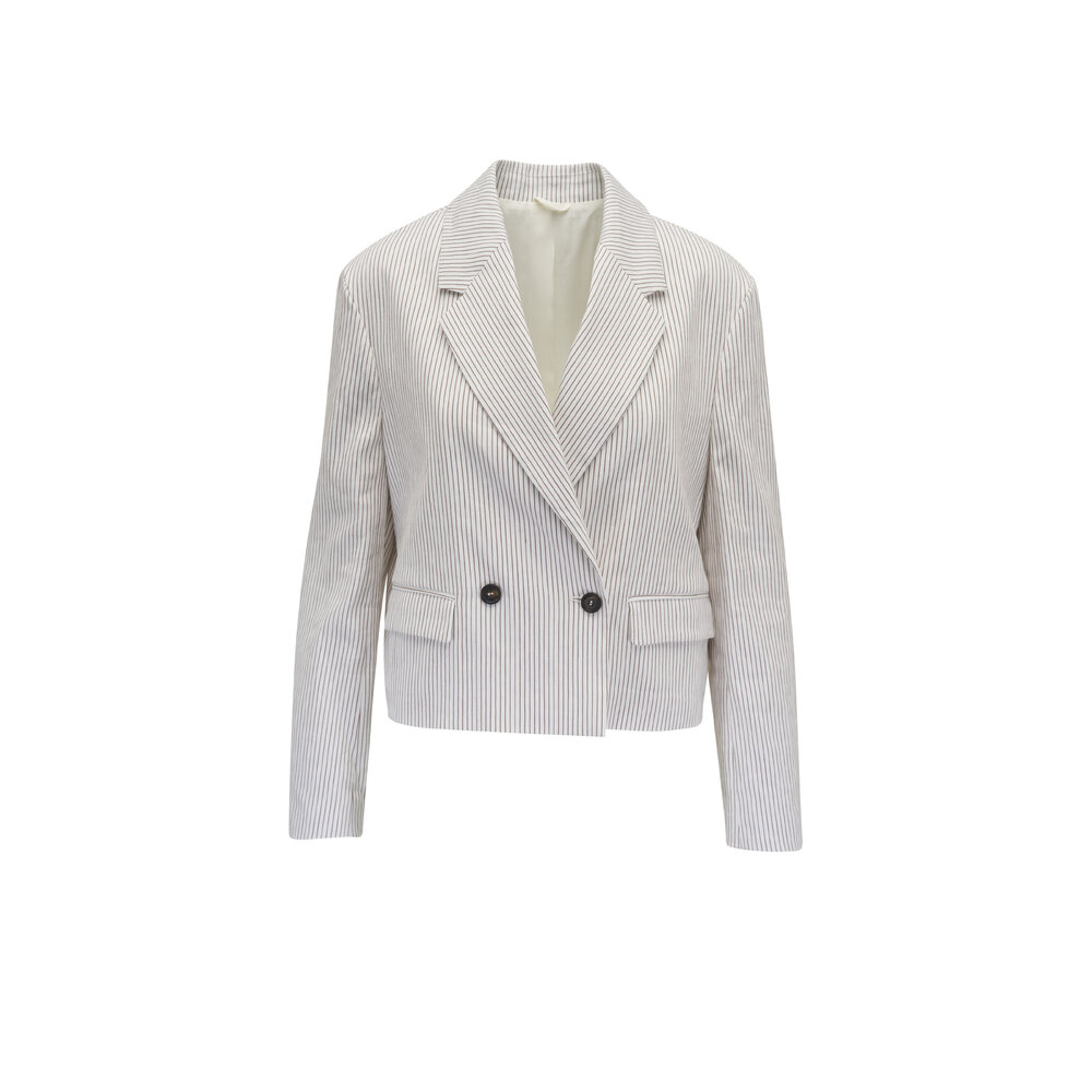 ジャケット BRUNELLO CUCINELLI Woman Jacket Ice ML1597861 C130 Brunello Cucinelli Outlet: Jacket woman - Ice | Brunello