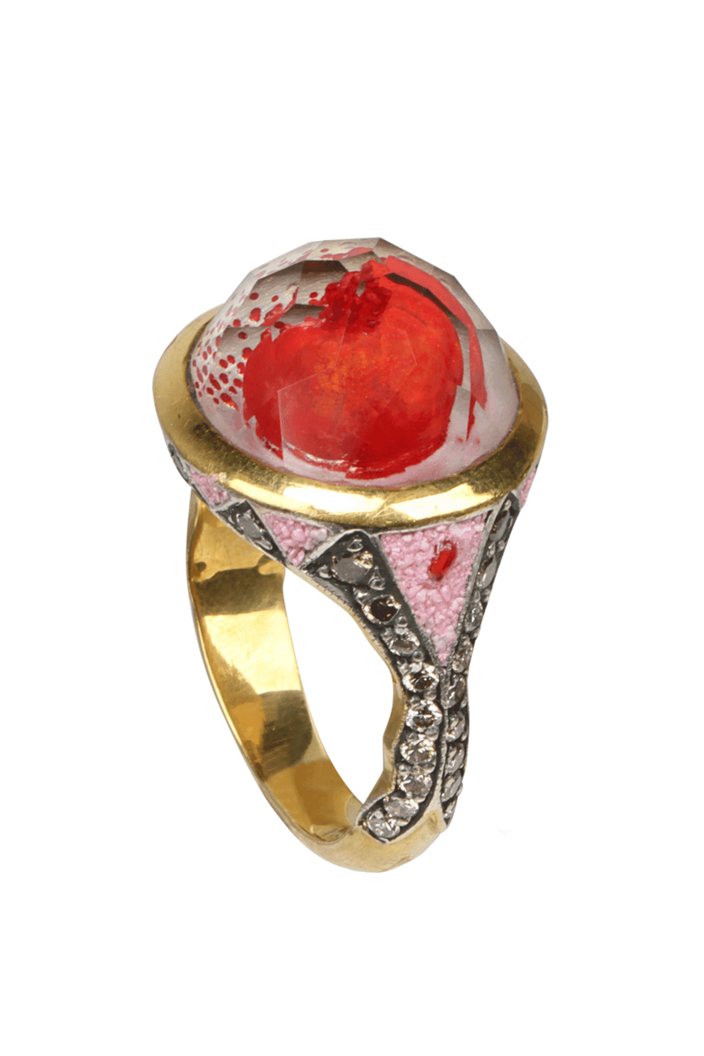 Sevan Bicakci - Pomegranate Rock Ring