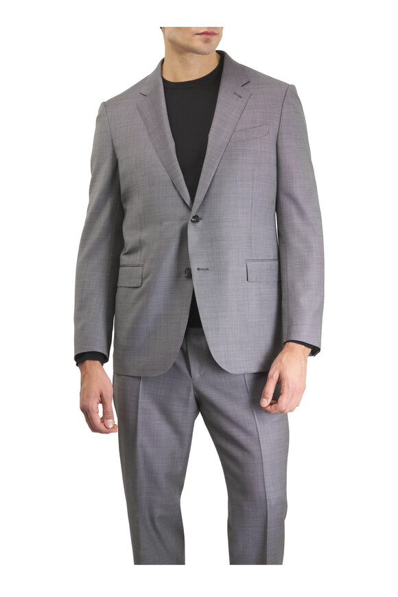 Zegna Trofeo Medium Gray Wool Suit - view 2