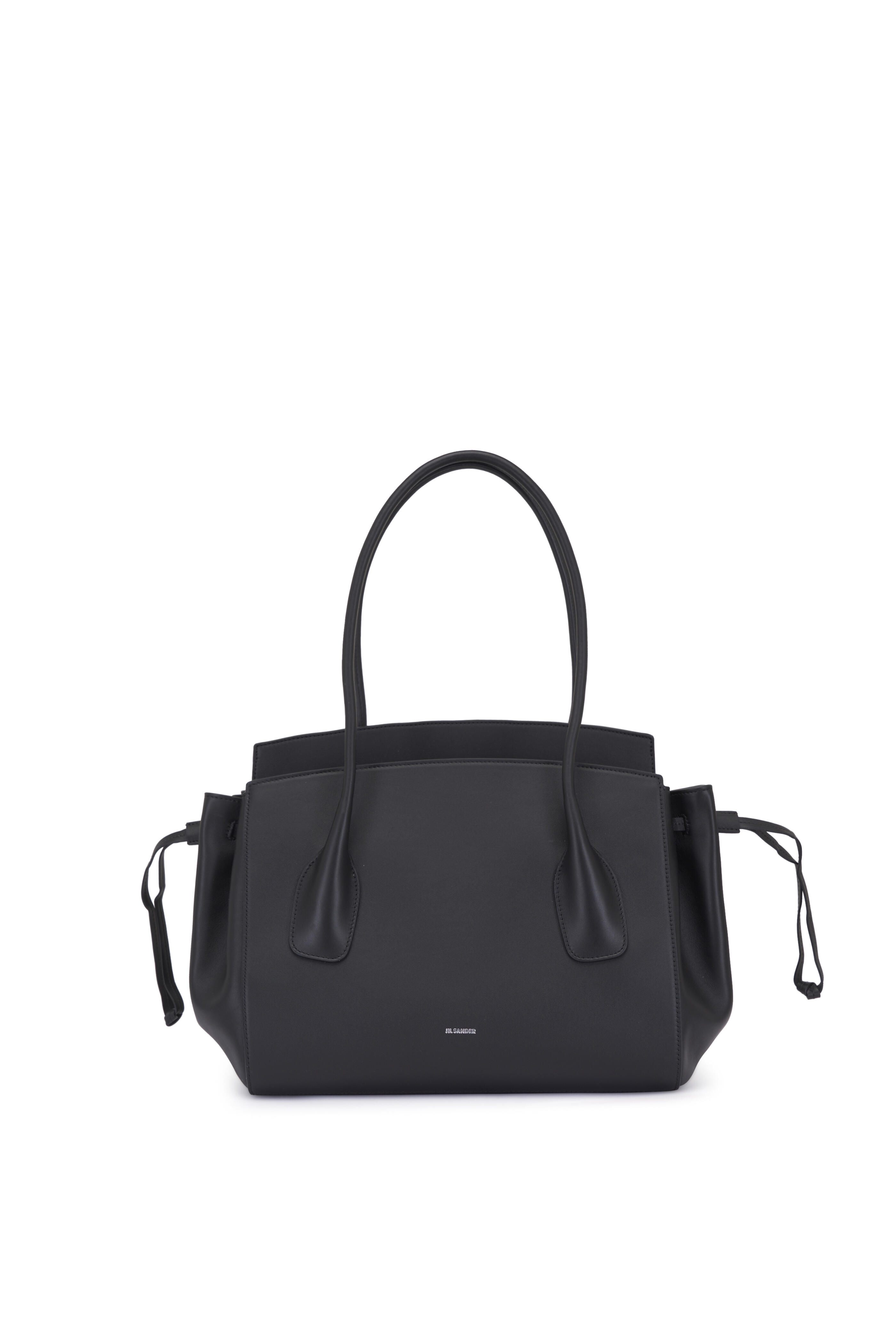 ハンドバッグ Jil Sander Small 'Voyage' Black Leather Jil Sander - Small Voyage Black Leather Handbag | Mitchell