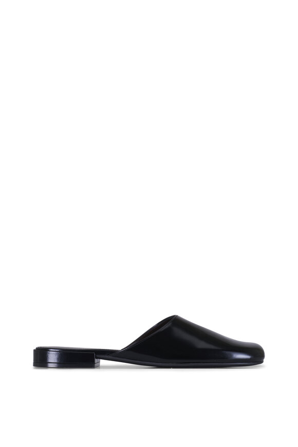 The Row Penelope Black Leather Mule - view 2