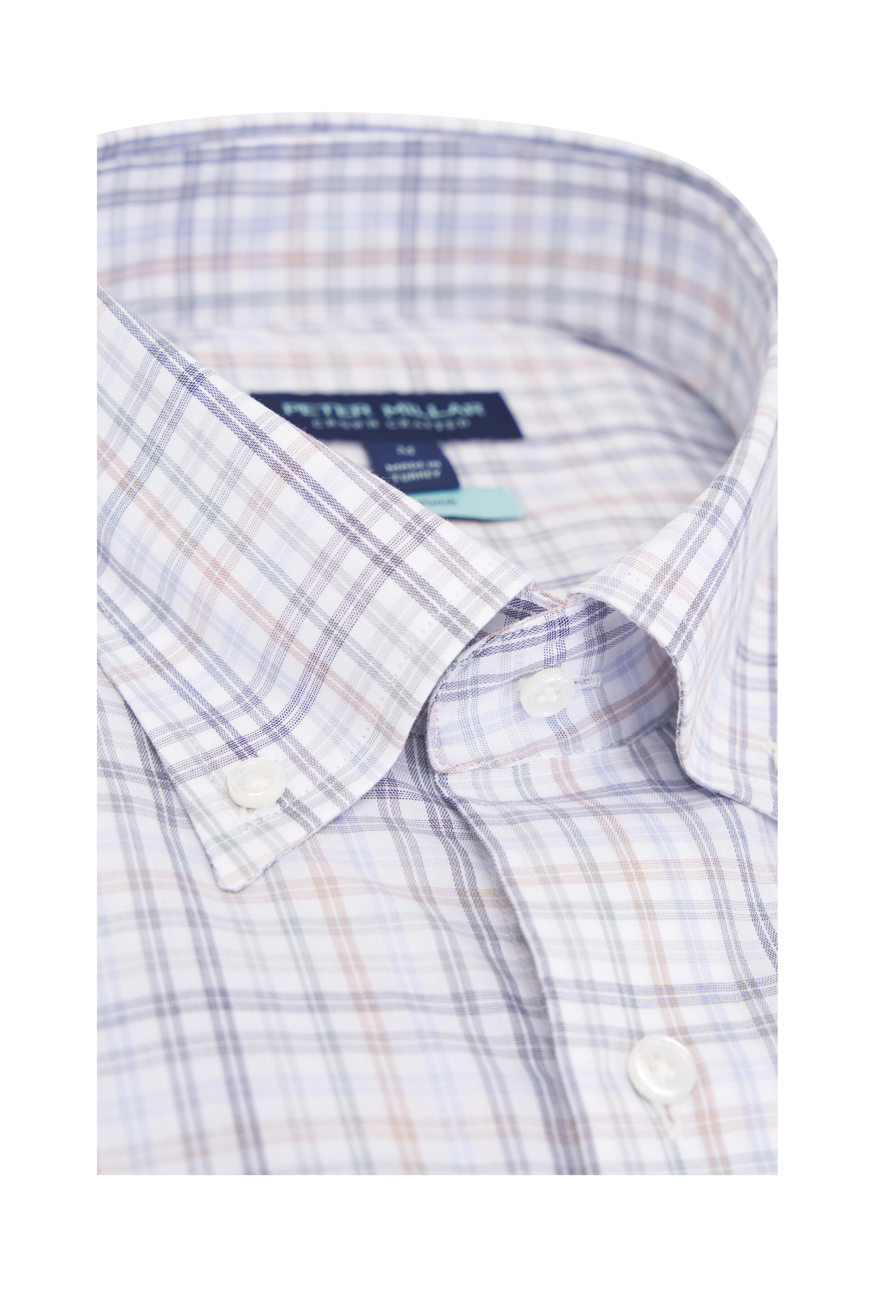 Peter Millar - Sherwood Orvieto Multi Plaid Cotton Sport Shirt - view 4