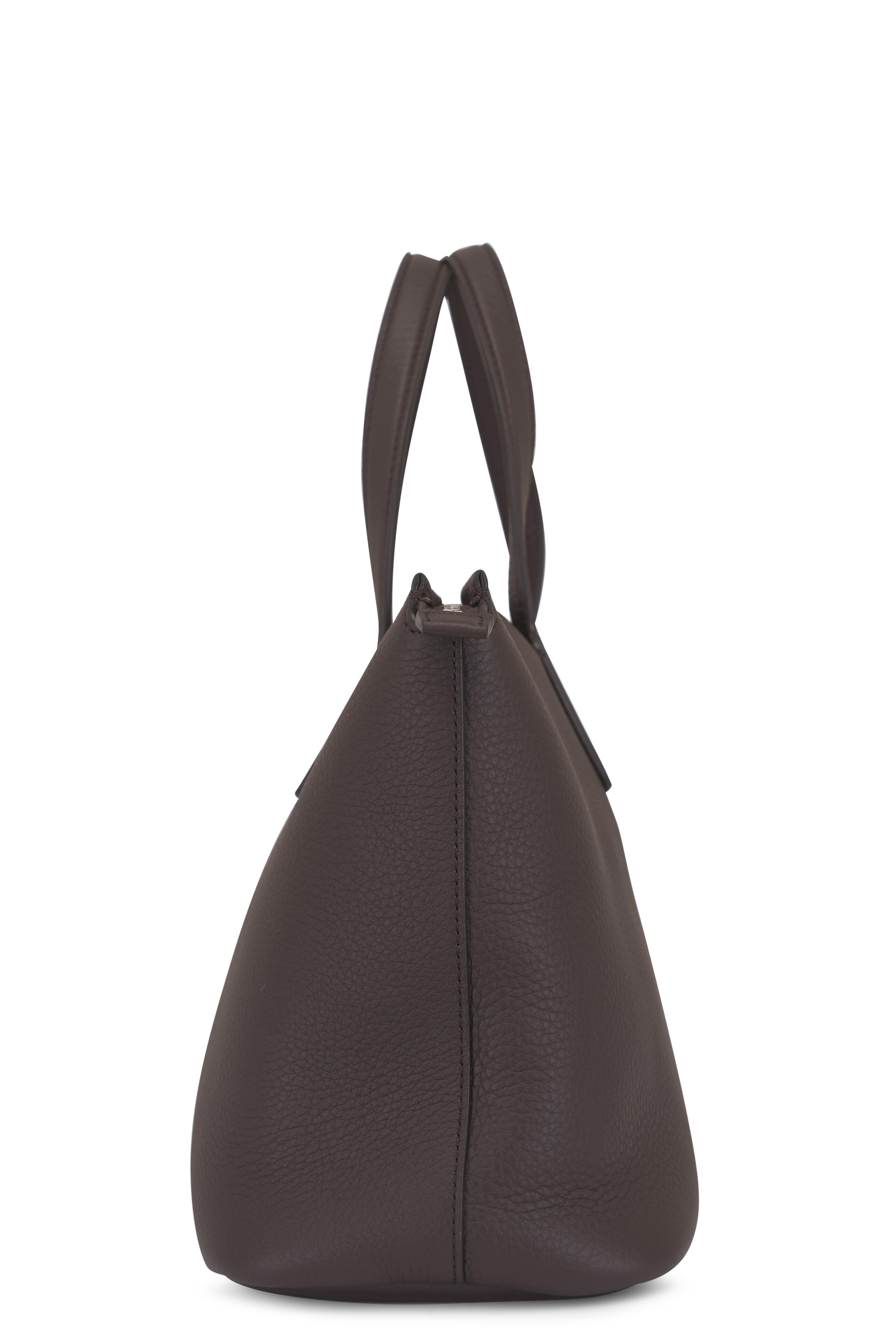The Row - Marcel Deep Brown Ans Top Handle Bag